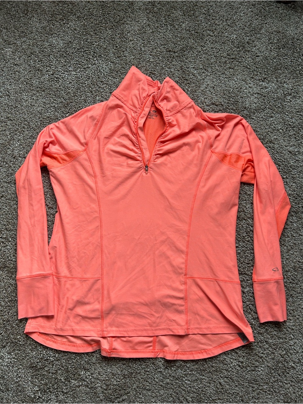 Champion Coral Quarter-Zip Long Sleeve Pullover